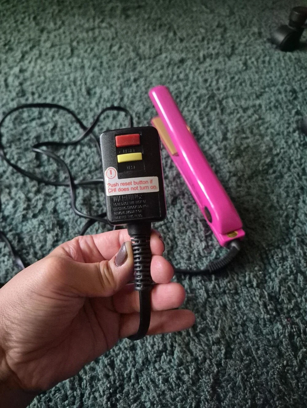 Ultra Chi Hot Pink Hair Flat Iron Straightener